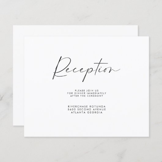 披露宴情報フライヤーの挿入 (正面/裏面)