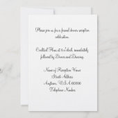 披露宴招待状ピンク結婚ズマウンテンローレル 招待状 (裏面)