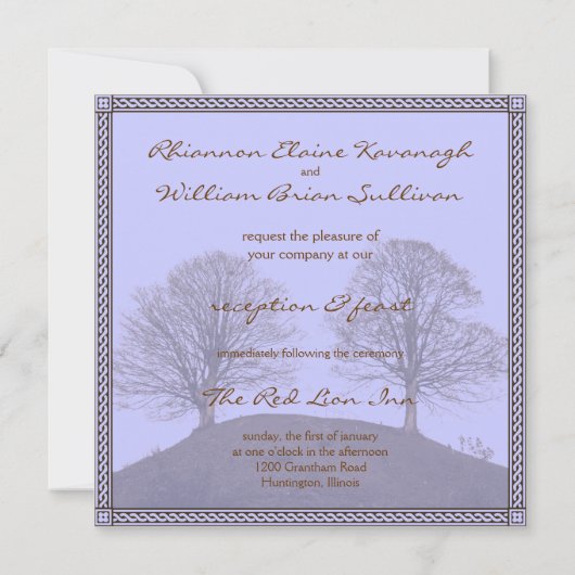 披露宴招待状 招待状 (裏面)