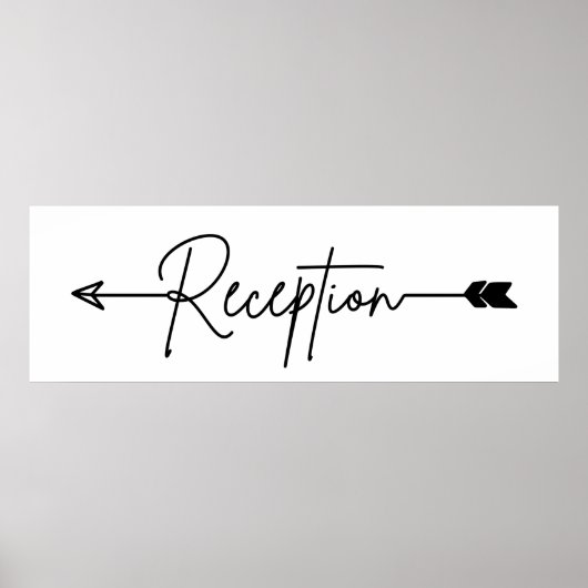 披露宴方向符号結婚、矢印離れ符号 ポスター (正面)