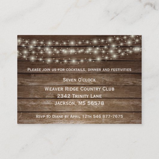 披露宴素朴 – ヒマワリ付き木筒 エンクロージャーカード (裏面)