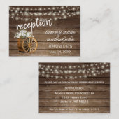 披露宴素朴 – 木筒(白い花) エンクロージャーカード (正面/裏面)