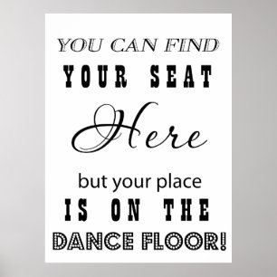 披露宴結婚のサイン席と踊り ポスター