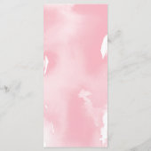 披露宴結婚のMENUピスタイリッシュックウォーター色 メニュー (裏面)