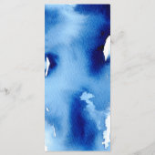 披露宴結婚ズMENUスタイリッシュ navy water color メニュー (裏面)