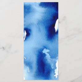 披露宴結婚ズMENUスタイリッシュ navy water color メニュー