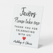 披露宴結婚式の引き出物婚約ブライダルシャワー 台座サイン (正面)