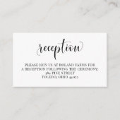 披露宴結婚式招待状挿入エンクロージャカード エンクロージャーカード (正面)