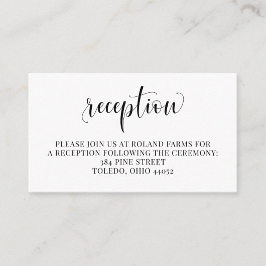 披露宴結婚式招待状挿入エンクロージャカード エンクロージャーカード (正面)