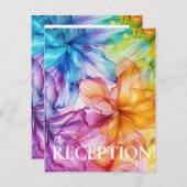 披露宴詳細エテリアール開花 エンクロージャーカード (正面/裏面)