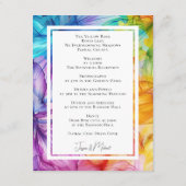 披露宴詳細エテリアール開花 エンクロージャーカード (裏面)