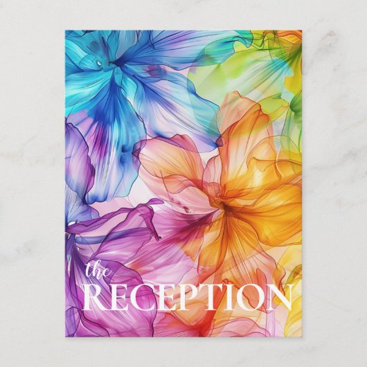 披露宴詳細エテリアール開花 エンクロージャーカード (正面)