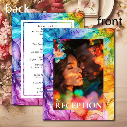 披露宴詳細エテリアール開花 エンクロージャーカード