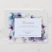 披露宴2 |半透明の水彩の花 セーブザデート (正面/裏面)