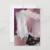 披露宴 |メタリックモダンフェイクベリーストローク 招待状 (裏面)