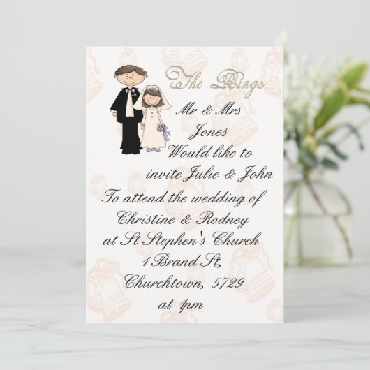 披露宴 招待状 (スタンド正面)