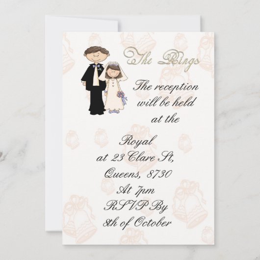 披露宴 招待状 (裏面)