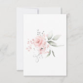 披露宴 |春ピンクスウィートアートバラ 招待状 (裏面)