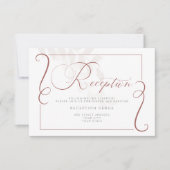 披露宴 – 辛うじて植物性のスパイスとクリーム 招待状 (正面)