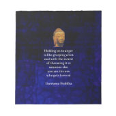 抱きかかえ仏感動的引用文 ノートパッド (正面)