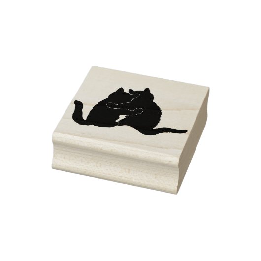抱きしめた子猫 ラバースタンプ (スタンプ)