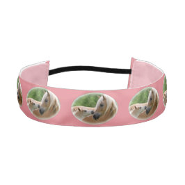 抱きしめているHaflingerのロバおよび子馬 アスレチックヘッドバンド