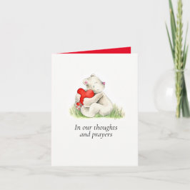 抱きしめてハートを抱きしめ、私たちの考えに最後の病気を感じる カード