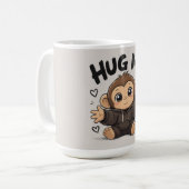 抱きしめてモンキー コーヒーマグカップ (正面左)