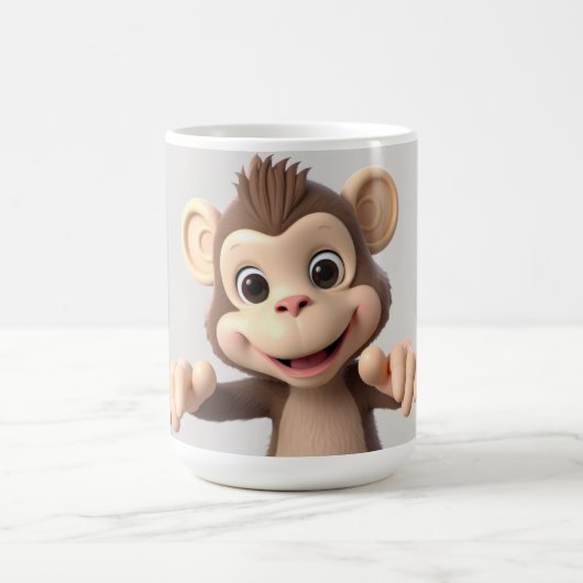 抱きしめてモンキー コーヒーマグカップ (中央)