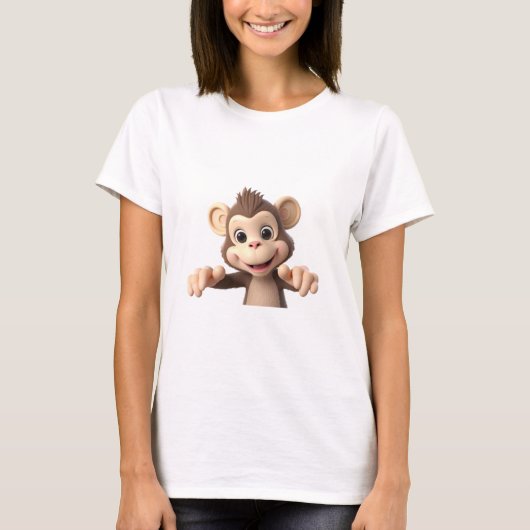 抱きしめてモンキー Tシャツ (正面)