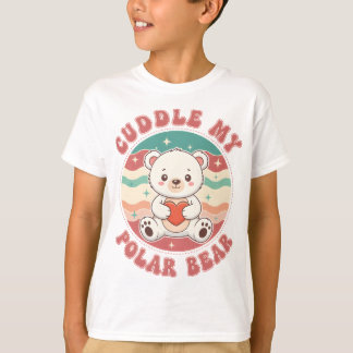 抱きしめて シロクマ Tシャツ