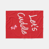 抱きしめよう フリースブランケット (正面(横))