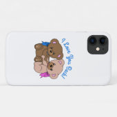 抱きしめるテディベアの"I Love You"デザイン Case-Mate iPhoneケース (裏面(横))