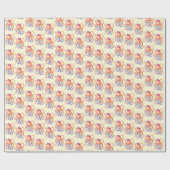 抱きしめ用タコのエキストラアーム誕生日 ラッピングペーパー (フラット)