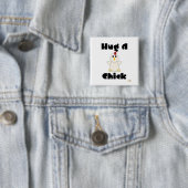 抱きしめ白鶏ハグA雛 缶バッジ (インサイチュ)