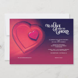 抱き合わせれば二人のハート 案内状