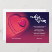 抱き合わせれば二人のハート 案内状 (正面/裏面)