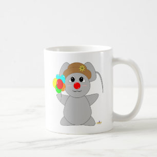 抱き固めピエログレーマウス コーヒーマグカップ