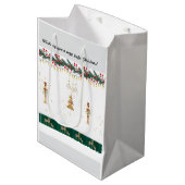 抱き枕おもしろいよくはしゃぐ ミディアムペーパーバッグ (正面アングル)