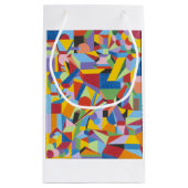 抱き枕とおもしろいブライトカラーとはっきりしたデザイン スモールペーパーバッグ (裏面)