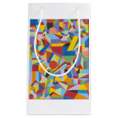 抱き枕とおもしろいブライトカラーとはっきりしたデザイン スモールペーパーバッグ (正面)