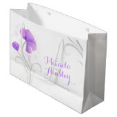 抱き枕と結婚いう水彩花嫁の礼拝所 ラージペーパーバッグ (正面アングル)