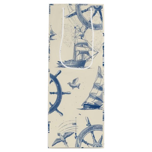 抱き枕と航海の詳細(いかりおよびShip Wh ワインギフトバッグ (正面)