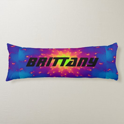 抱き枕の大きい日が差すことの星の爆発のtye染料 ボディピロー (正面)