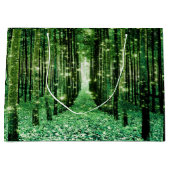 抱き枕の魔法の森の緑の謎 ラージペーパーバッグ (正面)