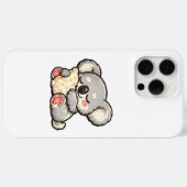 抱き枕をするかわいいコアラ Case-Mate iPhoneケース (裏面 (横))