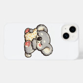 抱き枕をするかわいいコアラ Case-Mate iPhoneケース (裏面 (横))