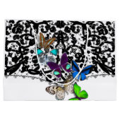 抱き枕アンティークレース及び蝶 ラージペーパーバッグ (裏面)