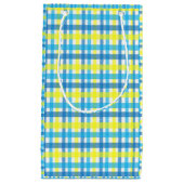 抱き枕イエローとブループレイド スモールペーパーバッグ (正面)