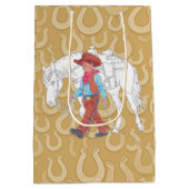 抱き枕カウボーイアンドホースブラウン ミディアムペーパーバッグ (裏面)